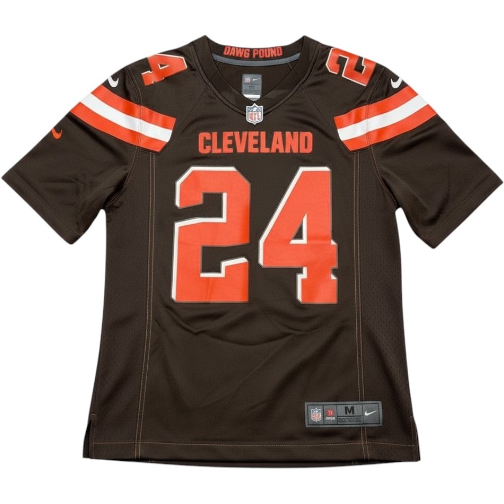 Nike NFL Cleveland Browns Nick Chubb 24 Jersey Mens Medium Brown Football Jersey